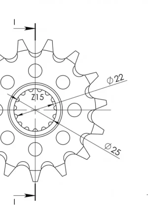 SUPERSPROX - FRONT 15T, 520 - Sprockets - 15T Bestseller